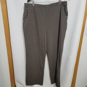 L.L.Bean Dk. Gray Pull-on Knit Pants, Size XL